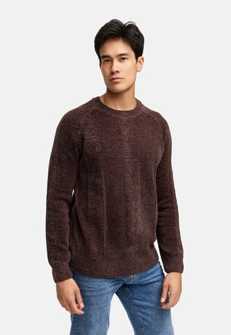 INDICODE JEANS Trui 'INOlio' in Bruin