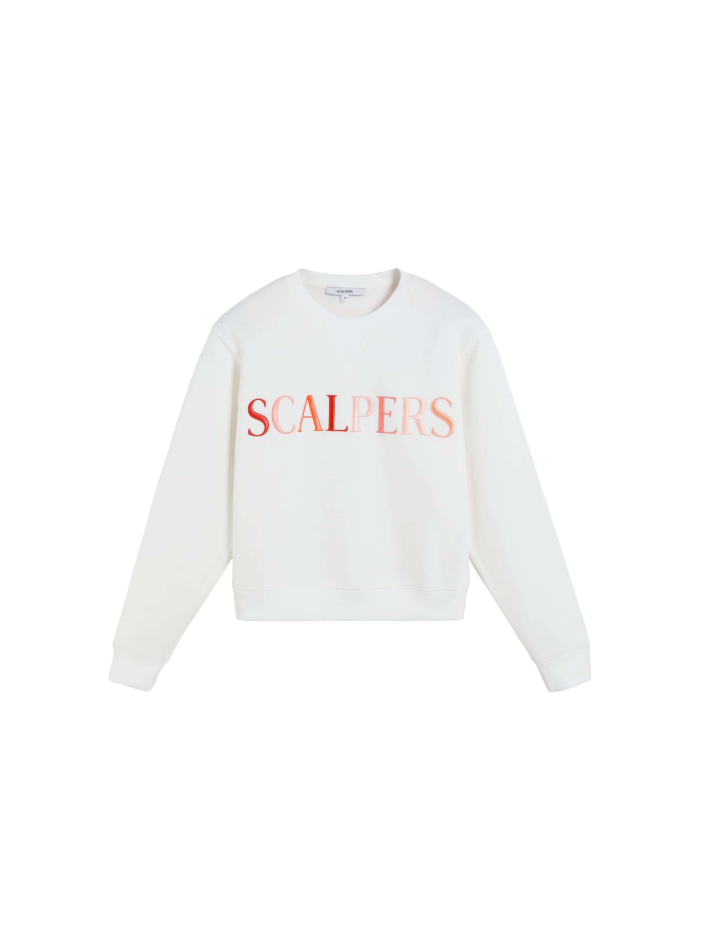 Sweat-shirt Scalpers en blanc : devant