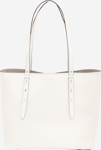 Kate SpadeShopper torba 'Do It All Fine Grain Leather Large Tote' - bijela boja: prednji dio