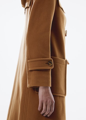 MANGO Between-Seasons Coat in Brown