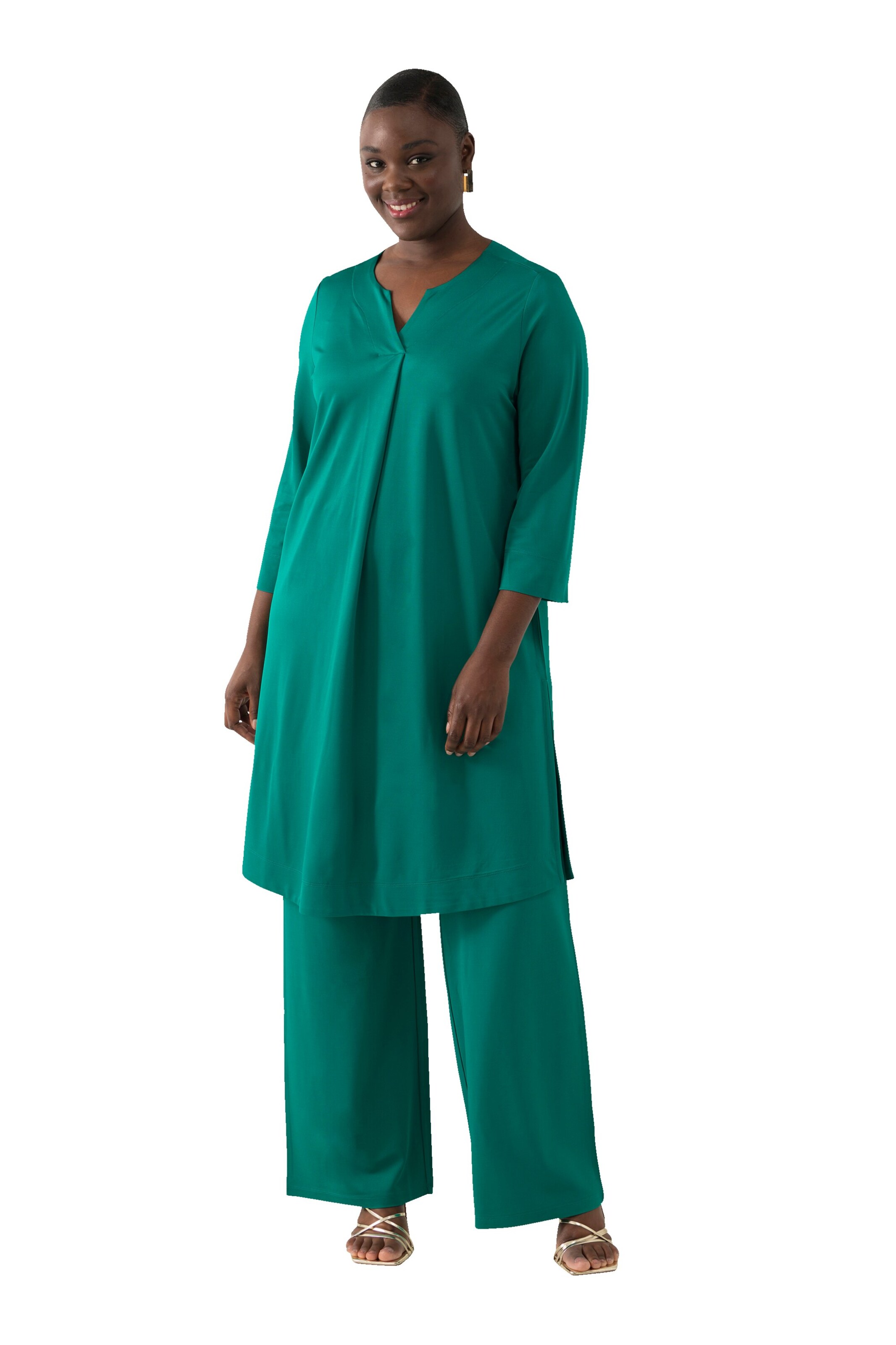 Ulla Popken Tunic in Green: front