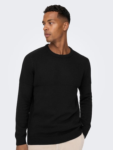 Only & Sons Sweater in Black