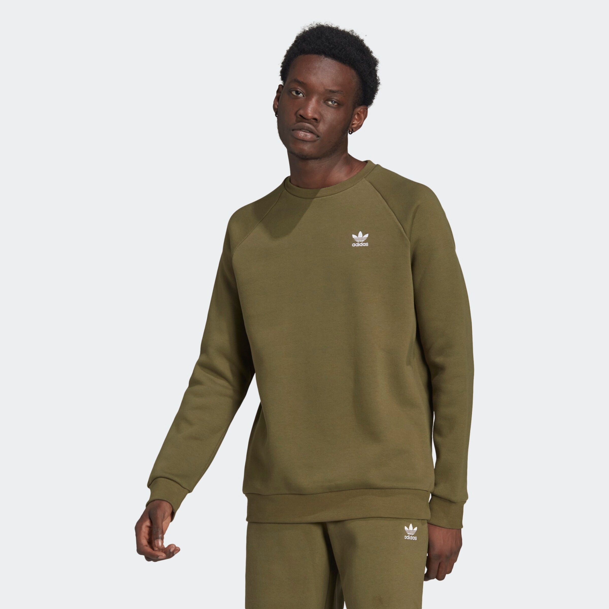 Männer Sweat ADIDAS ORIGINALS Sweatshirt in Oliv - LK56111 Männer Sweat ADIDAS ORIGINALS Sweatshirt in Oliv - LK56111