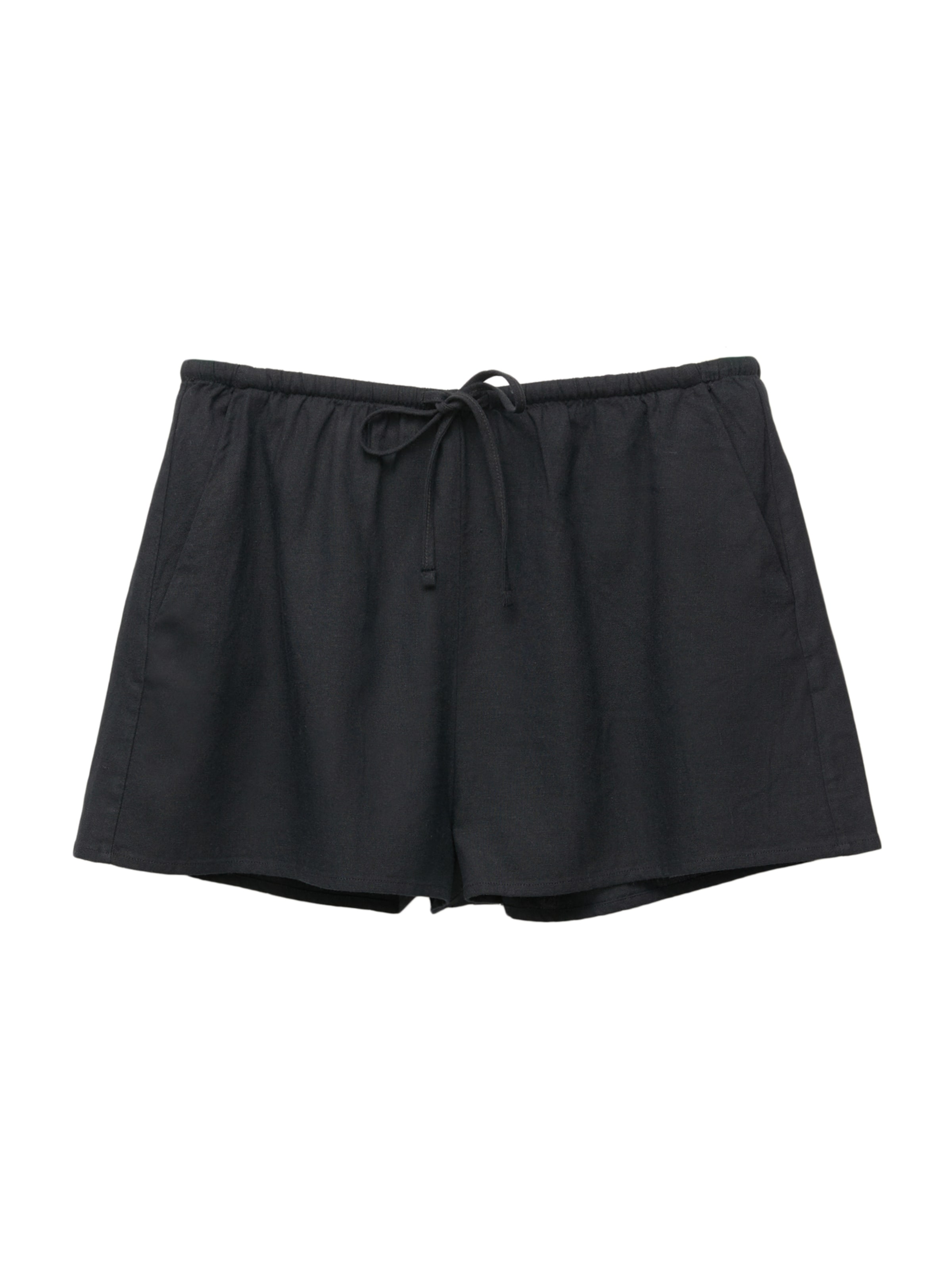 Pull&Bear Regular Shorts in Schwarz: Vorderseite