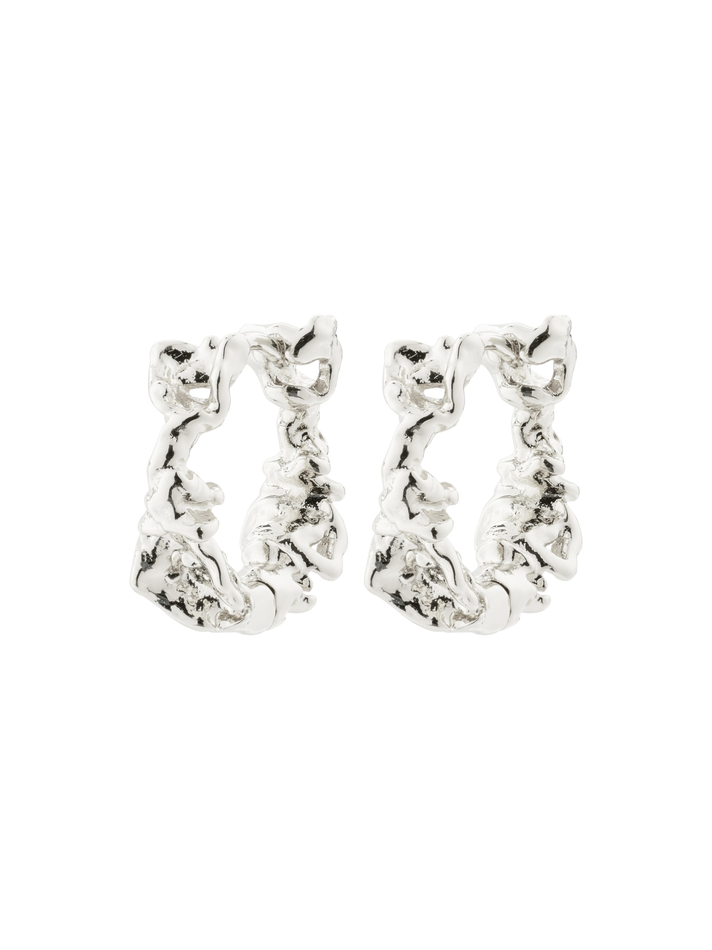 sidabrinė Pilgrim Auskarai ' Trust ': priekis