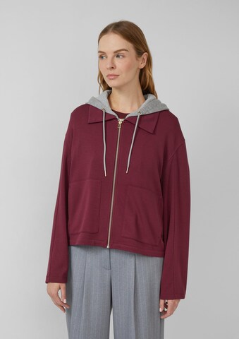 s.Oliver Sweatvest in Rood: voorkant