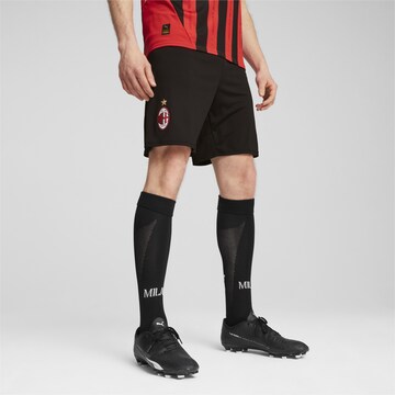 PUMA Regular Sports trousers 'AC Milan 24/25' in Black: front
