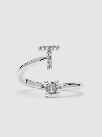 Luxenter - Anillo 'Alphabet T' en plata