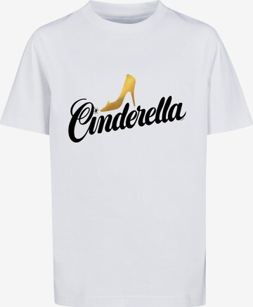 F4NT4STIC Shirt 'Cinderella Shoe' in Wit: voorkant