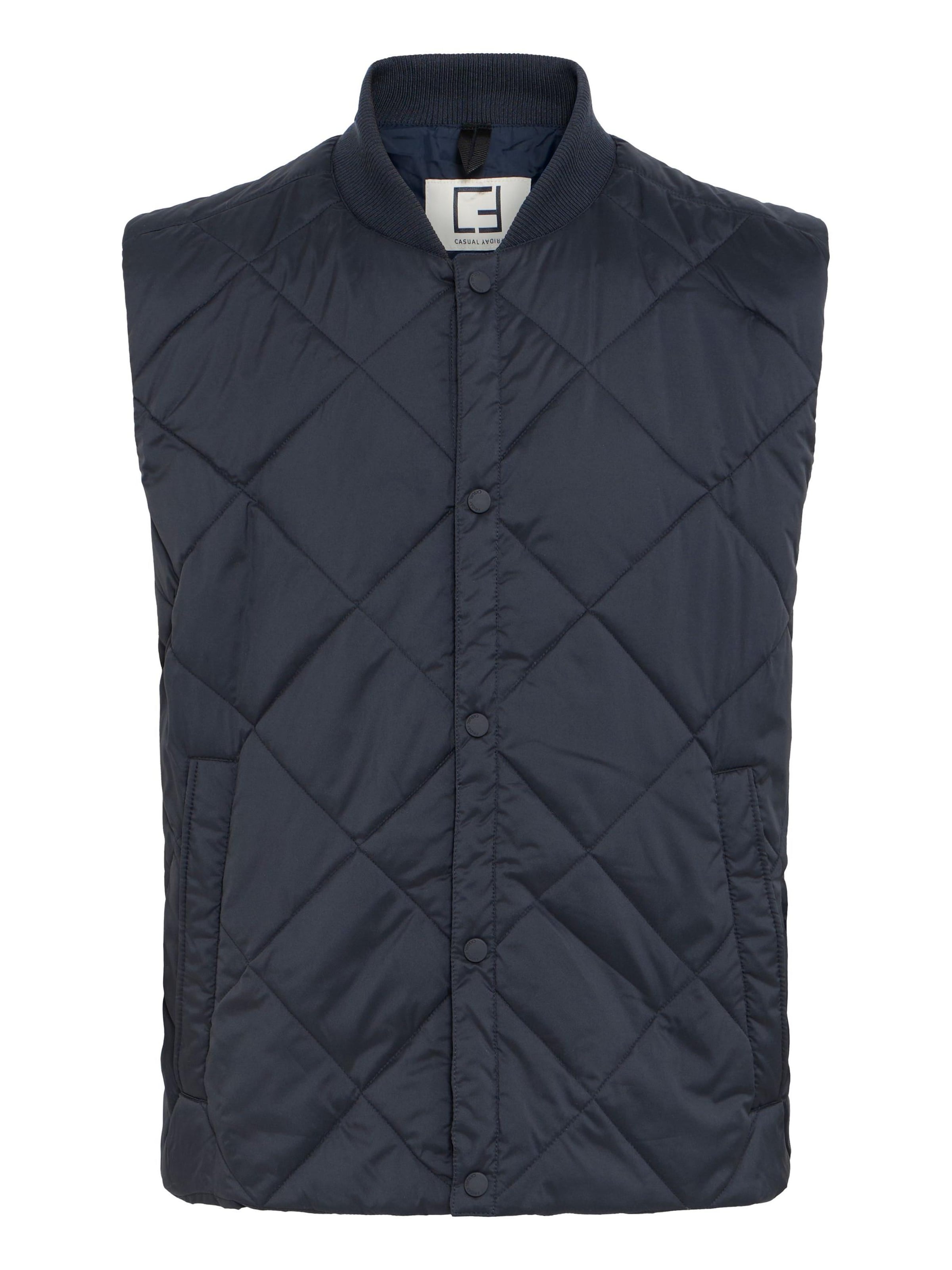 Casual Friday Bodywarmer ' CFARNELL ' in Blauw: voorkant