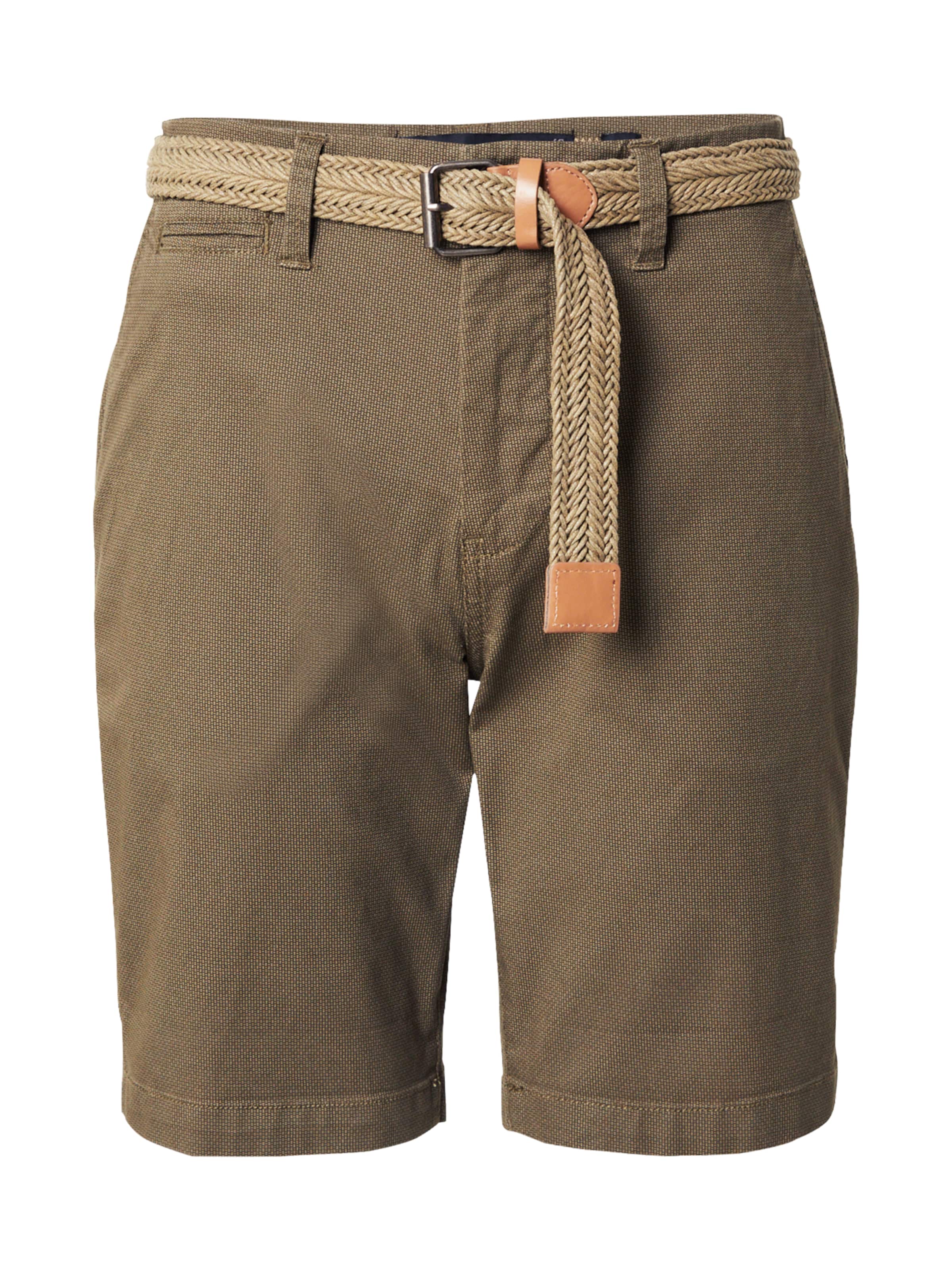 INDICODE JEANS Chino-püksid 'Book', värv roheline: eest vaates