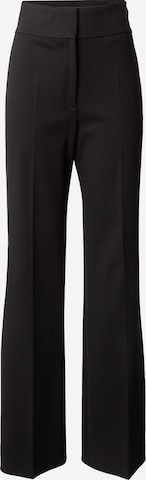 HUGO Red Wide leg Pleated Pants 'Himia' in Black: front