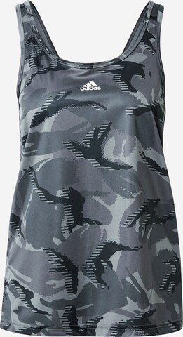 ADIDAS SPORTSWEAR - Top deportivo en gris: frente