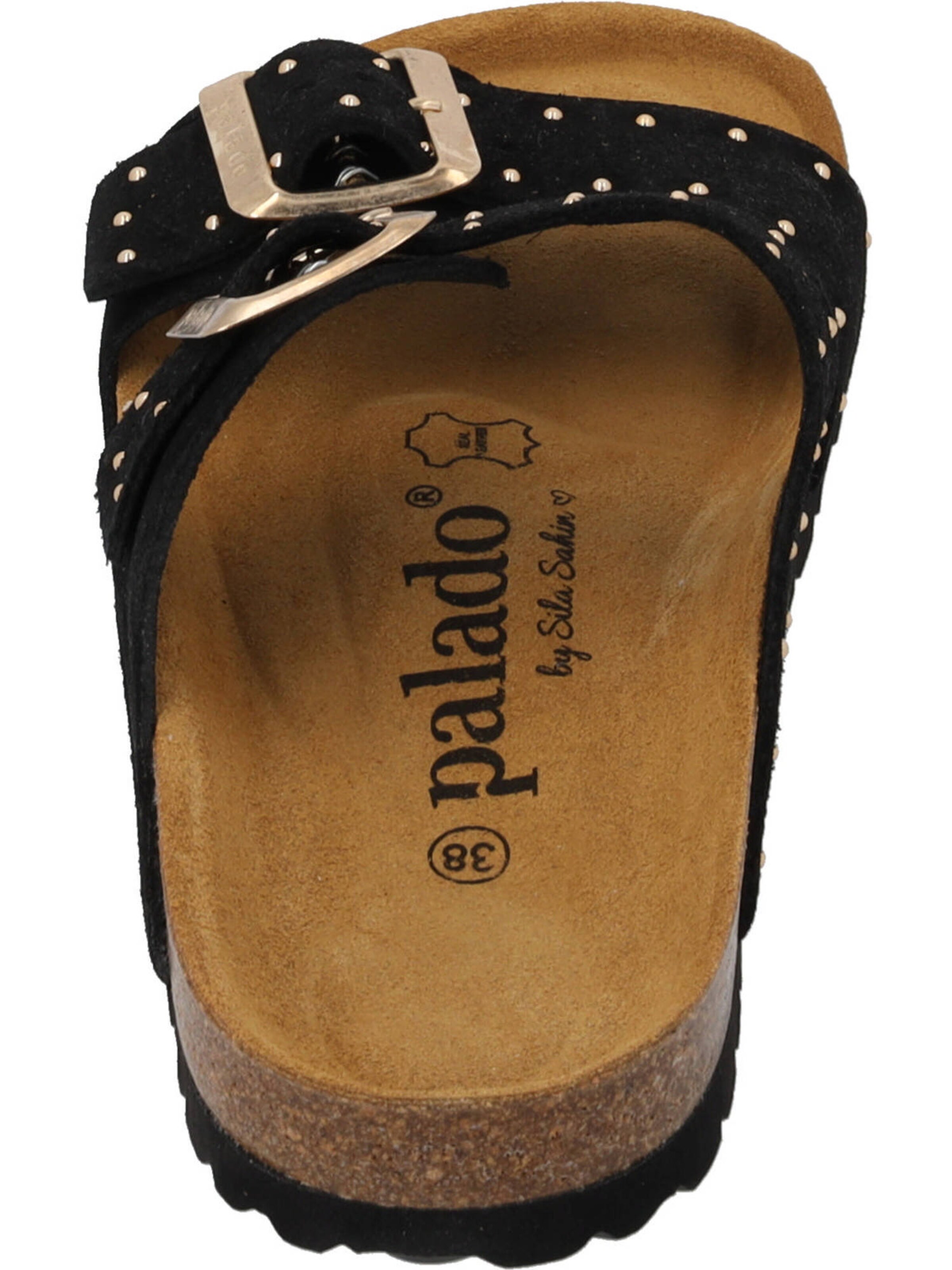 Palado by Sila Sahin Pantofle 'Samos Glint' – černá