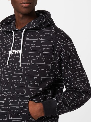 LEVI'S ® Regular Fit Sweatshirt 'Relaxed Graphic Hoodie' in Schwarz