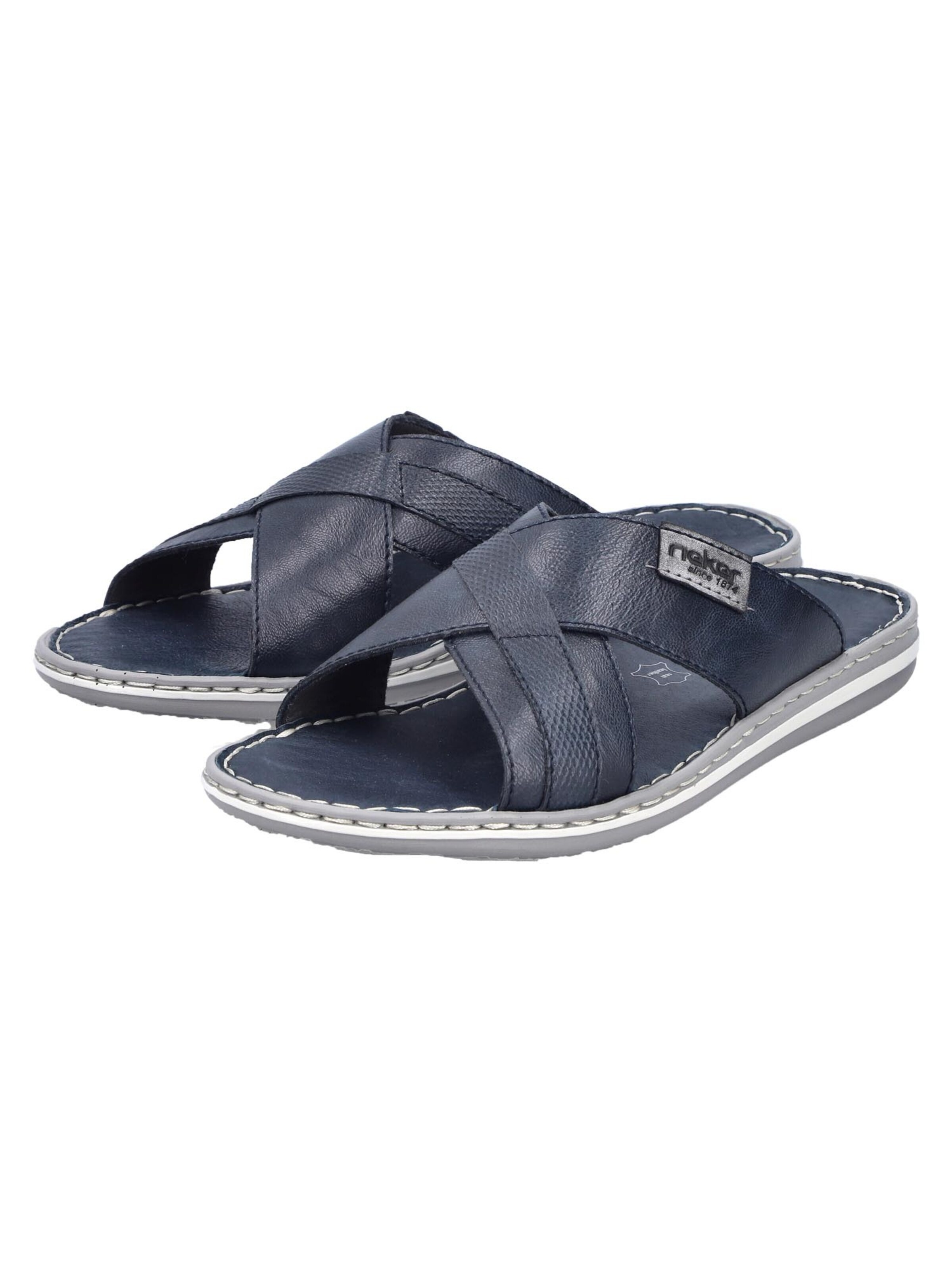 Rieker Muiltjes 'Comfort' in Blauw