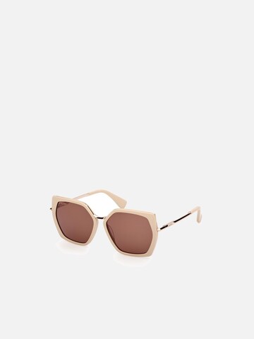Max Mara Zonnebril 'Maxmara MM0136 Shiny dark green 56/14/140 Women Sunglasses' in Beige
