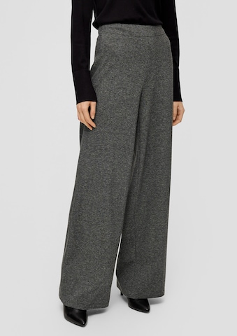 s.Oliver BLACK LABEL Wide leg Broek in Grijs: voorkant