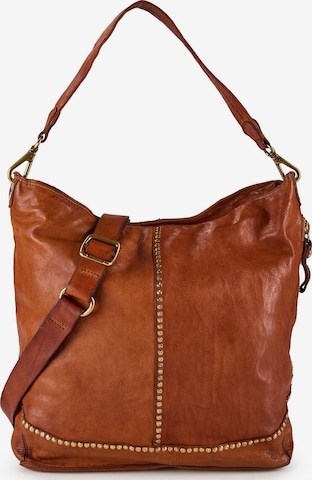 Borsa a spalla di Campomaggi in marrone: frontale