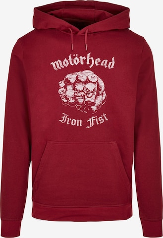 Merchcode Sweatshirt 'Motorhead - Iron Fist' in Rot: predná strana