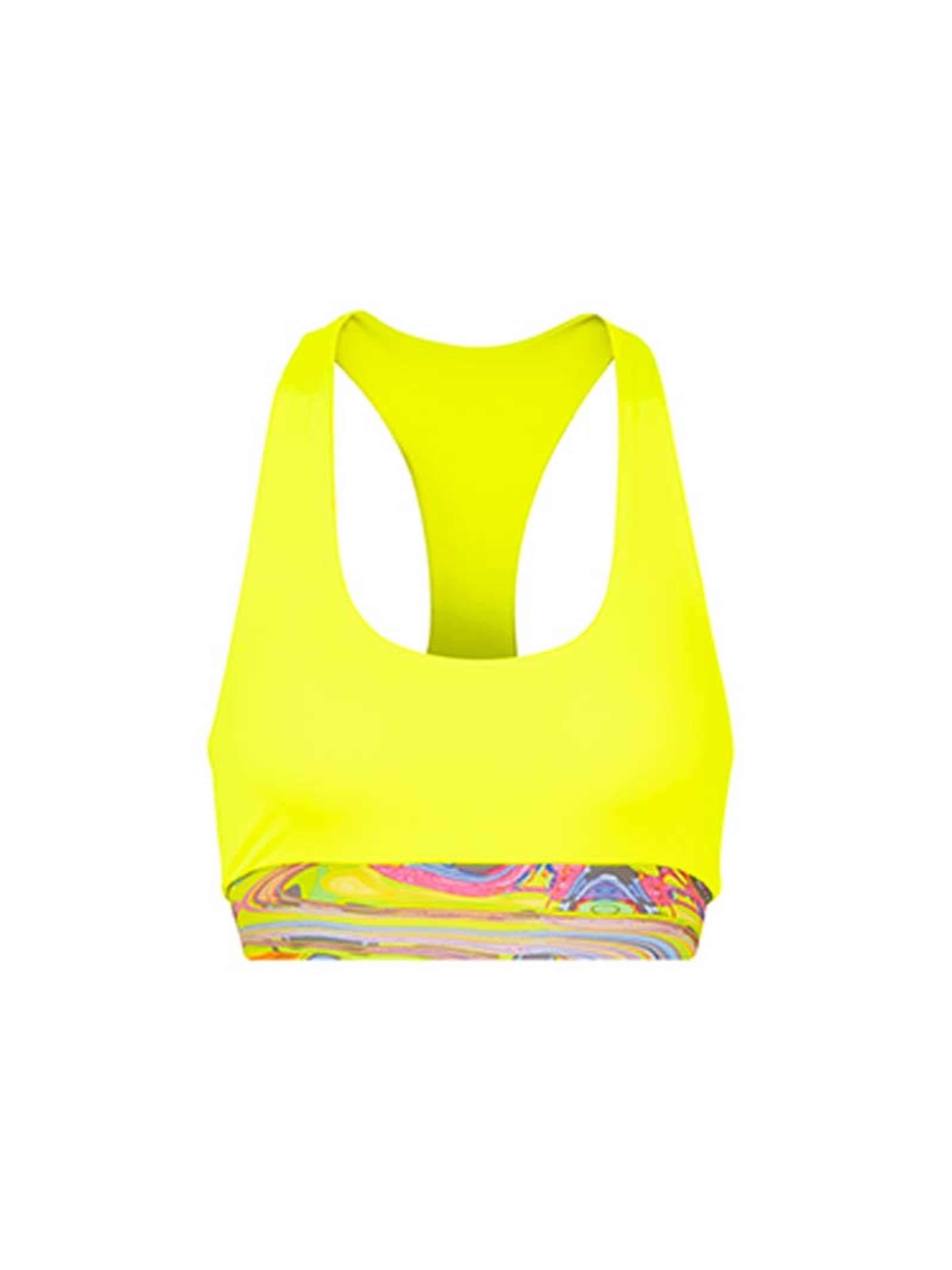 Kalaia Sports top in Yellow: front