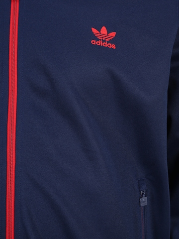 ADIDAS ORIGINALS Zip-Up Hoodie 'Beckenbauer' in Blue