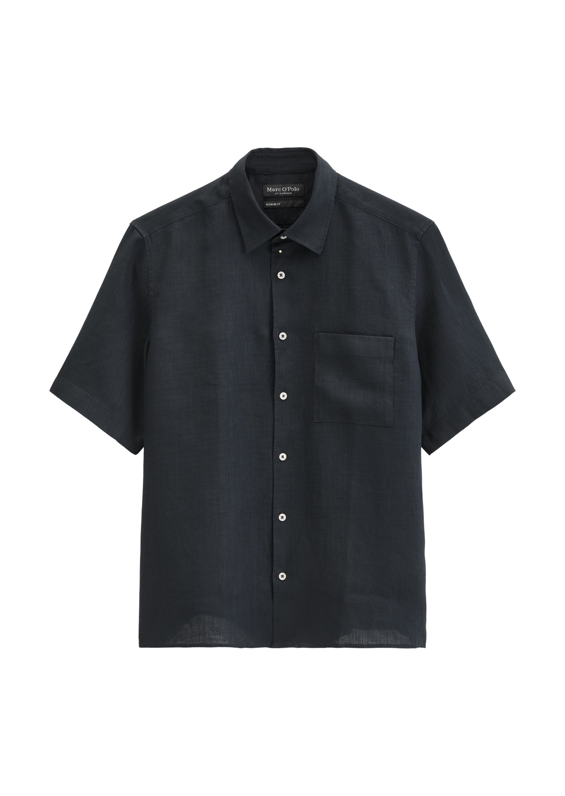 Marc O'Polo Button Up Shirt in Blue: front