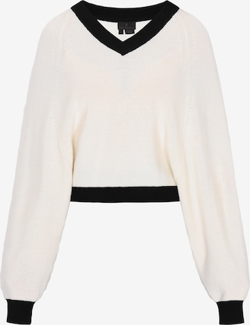 DreiMaster Klassik Sweater 'Classic Look' in White: front