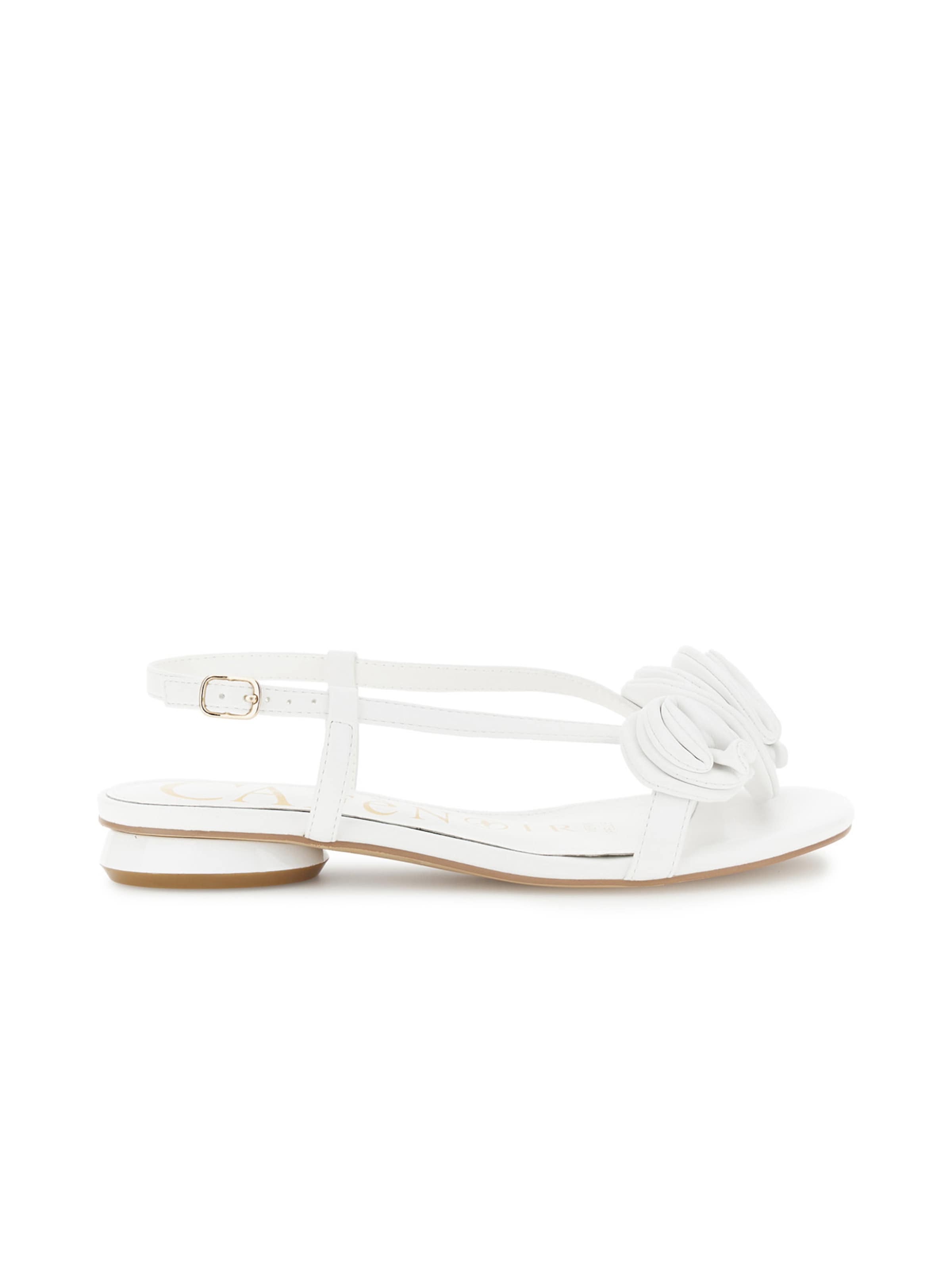 CAFè NOIR Sandalen met riem in Wit
