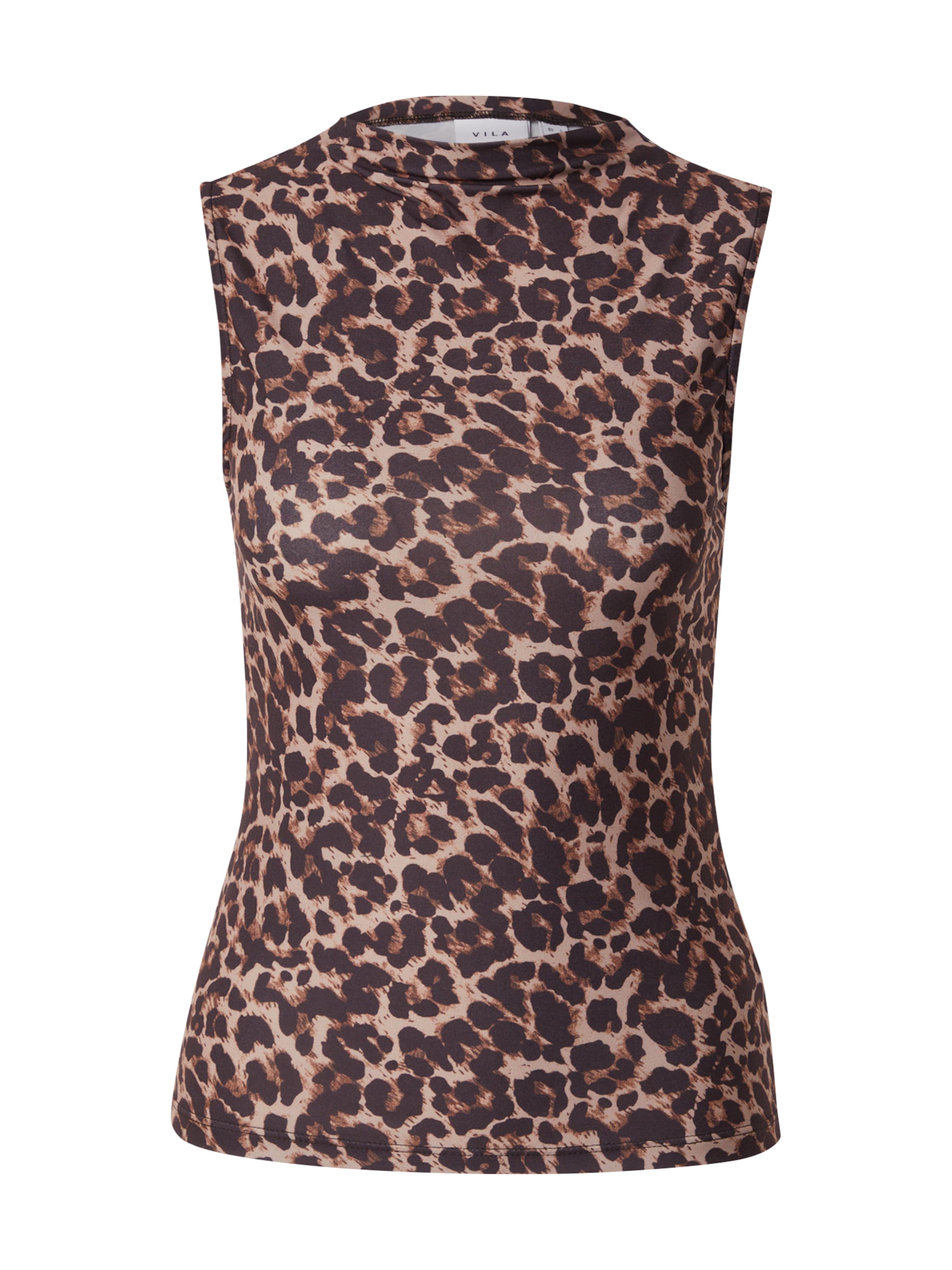 VILA Топ 'VILeoa' в Коричневый: спереди