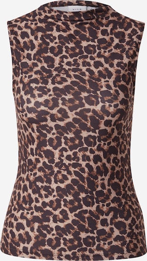 VILA Toppi 'VILeoa' värissä ruskea / cappuccino / musta, Tuotenäkymä