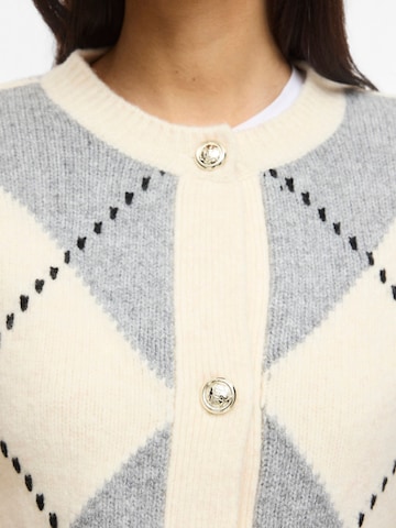 Cardigan 'VICheck' VILA en beige