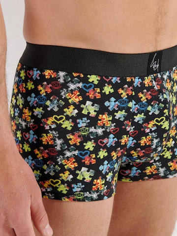 HOM Boxershorts 'Puzzled Love' in Zwart