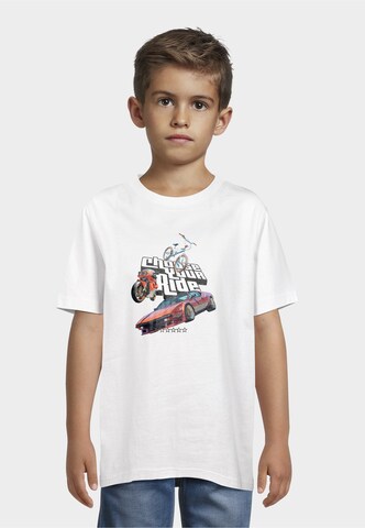 Mister Tee Póló 'Choose Your Ride 5 Stars' - fehér: elől