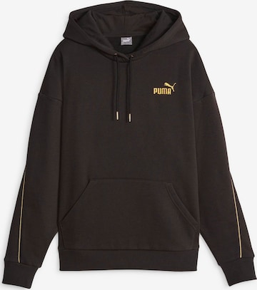 PUMA Sportsweatshirt 'ESS+ MINIMAL GOLD' i svart: forside