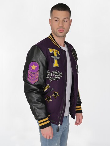 TOP GUN Between-Season Jacket in Purple: front