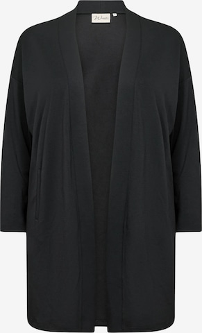 Wasabi Concept Pitkä neuletakki 'Sabina' värissä musta: etupuoli