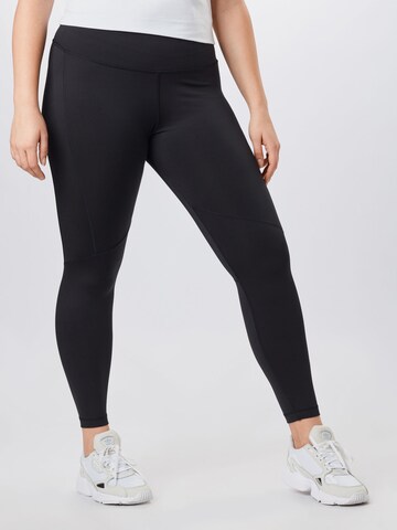 Reebok Skinny Sportbroek in Zwart: voorkant