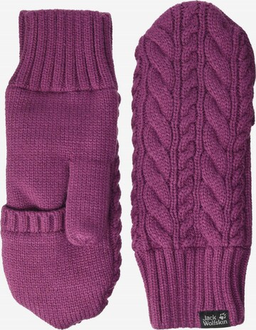 JACK WOLFSKIN Mittens in Purple: front