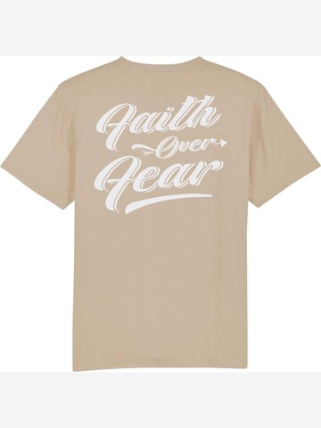 Rheinrebell Shirt 'T Shirt "Faith" Sandfarben' in Beige: front