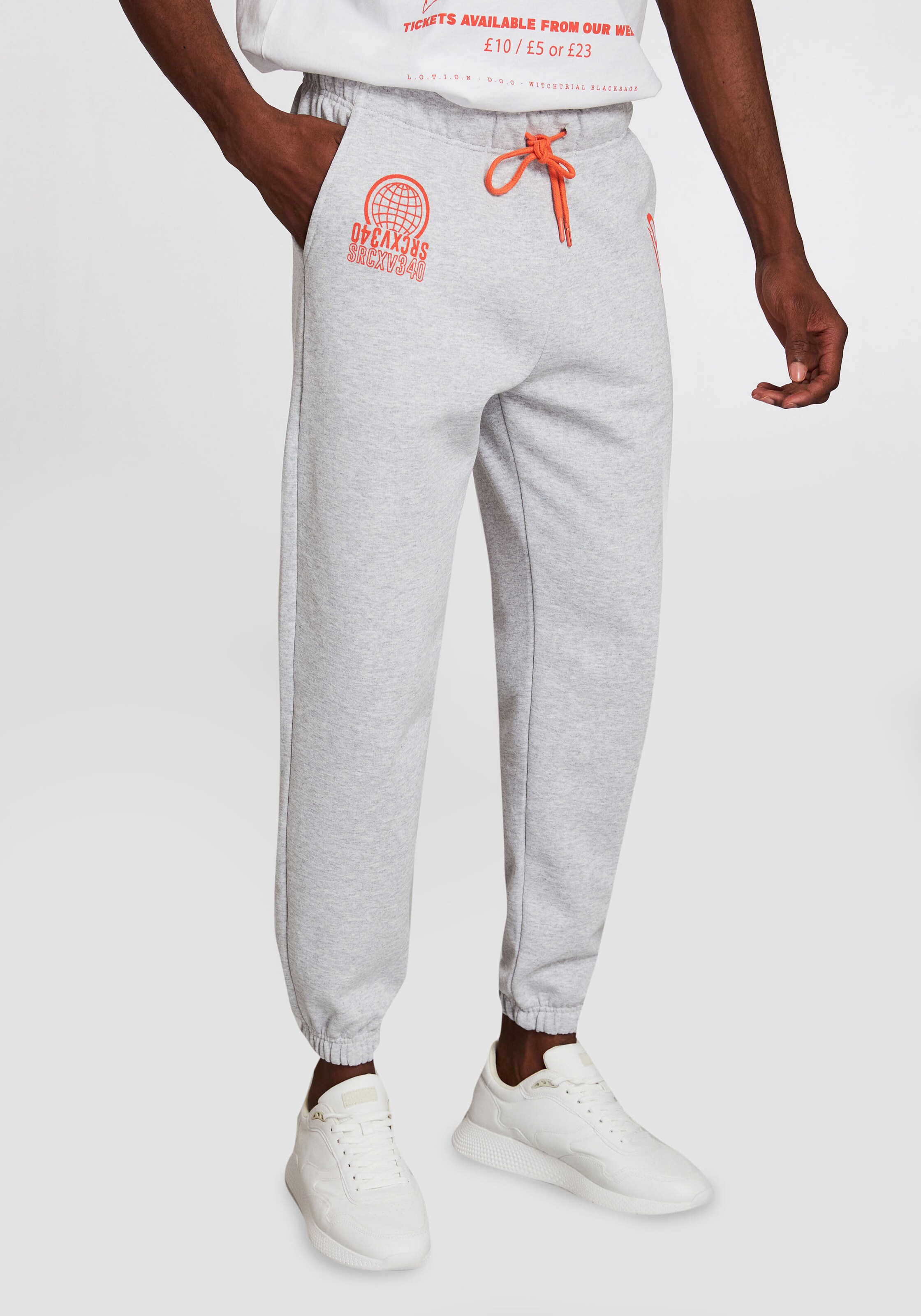 Männer Sweat Grimelange Sweathose 'Temperate' in Grau - NO06625 Männer Sweat Grimelange Sweathose 'Temperate' in Grau - NO06625