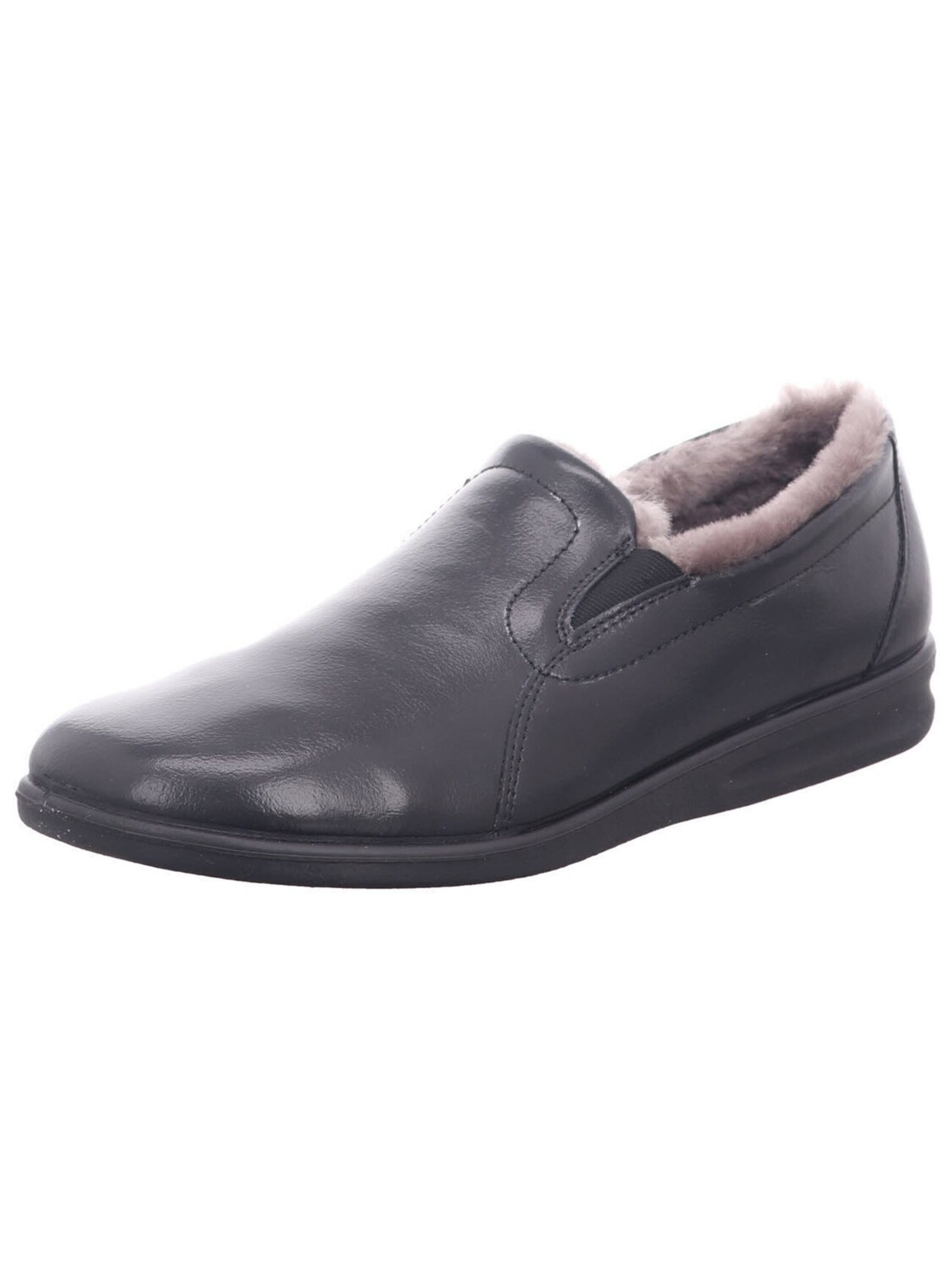 Westland - Zapatillas 'Hausschuh Herren 15567 Glattleder in schwarz' en negro: frente