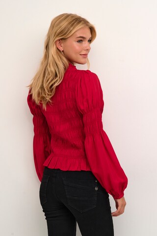 Cream Blouse 'Henva ' in Rood