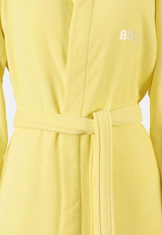 BOSS Long Bathrobe 'Plain' in Yellow