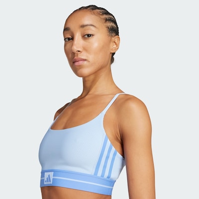 ADIDAS PERFORMANCE Soutien-gorge de sport 'Hyperglam' en bleu roi / bleu pastel, Vue avec produit