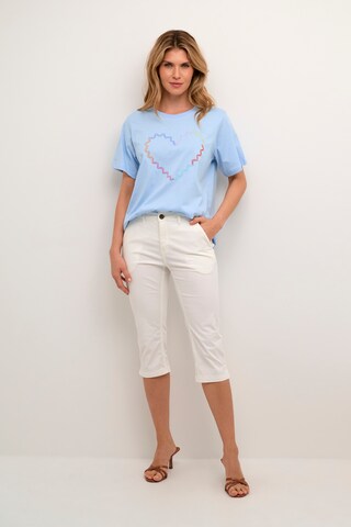 CULTURE Slim fit Trousers 'Brita' in White