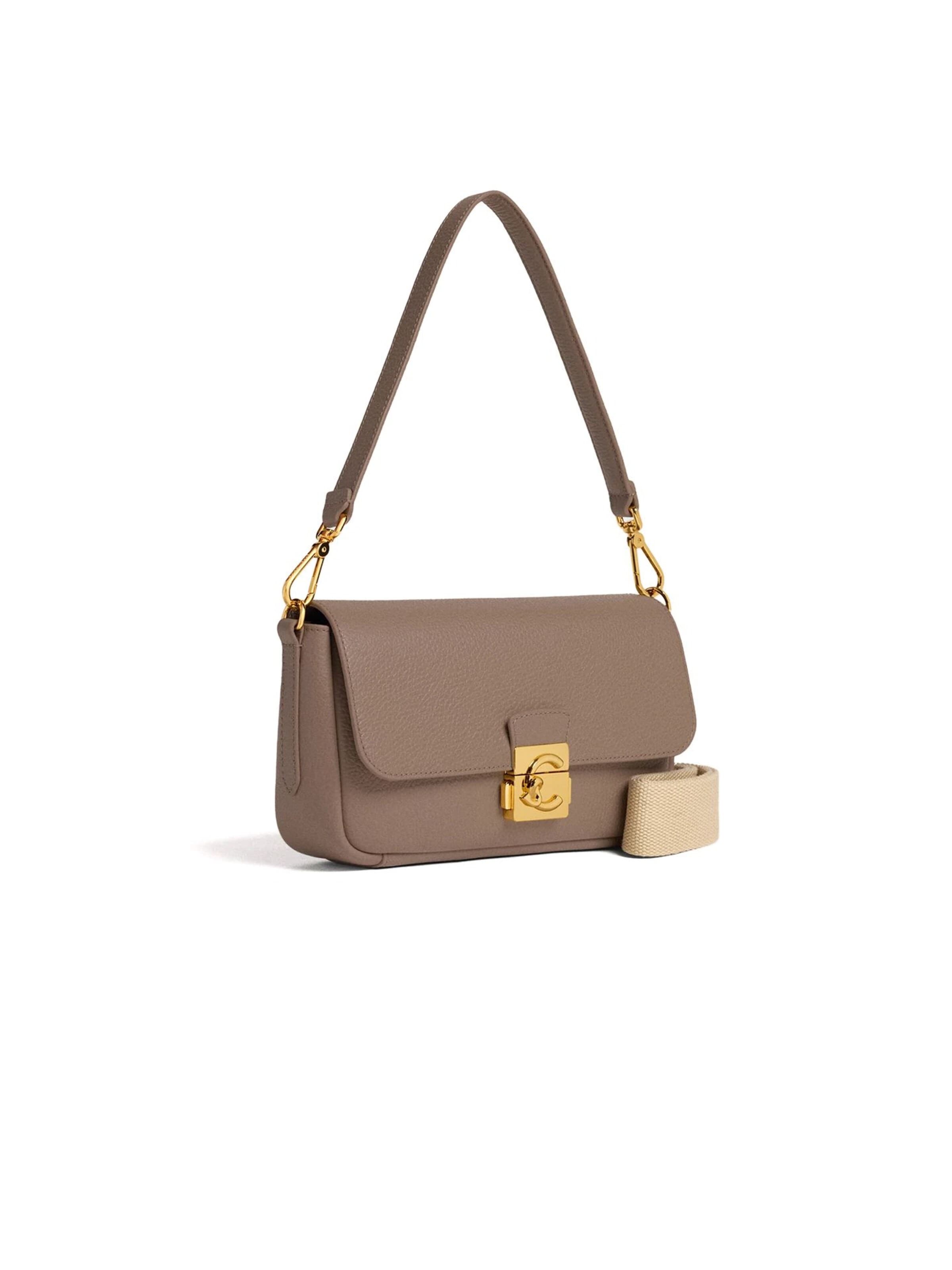 Coccinelle - Bolso de mano 'Coccinelle C-Me Lock Medium' en gris