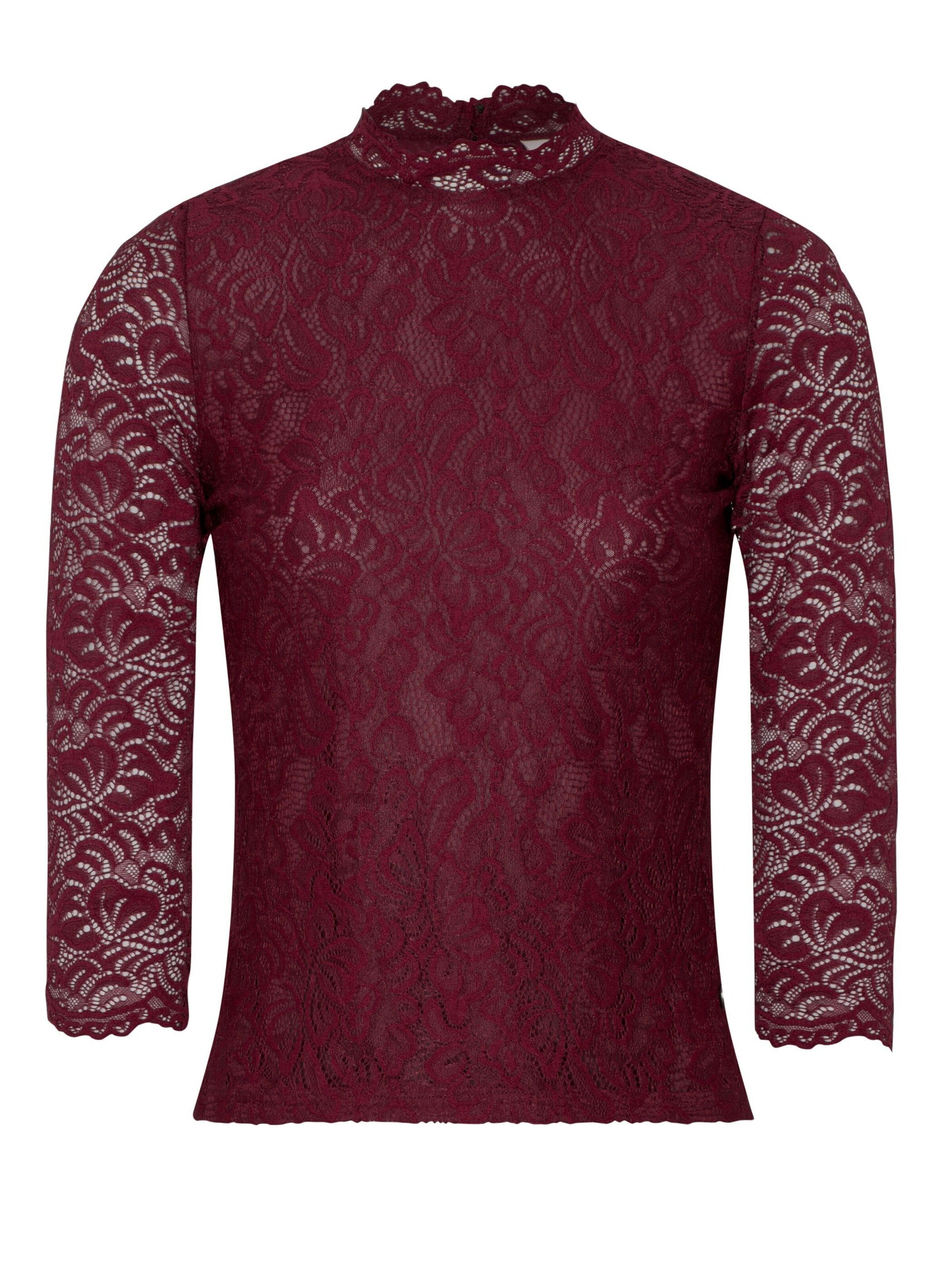 Blouse folklorique 'Amberg' SPIETH & WENSKY en rouge : devant