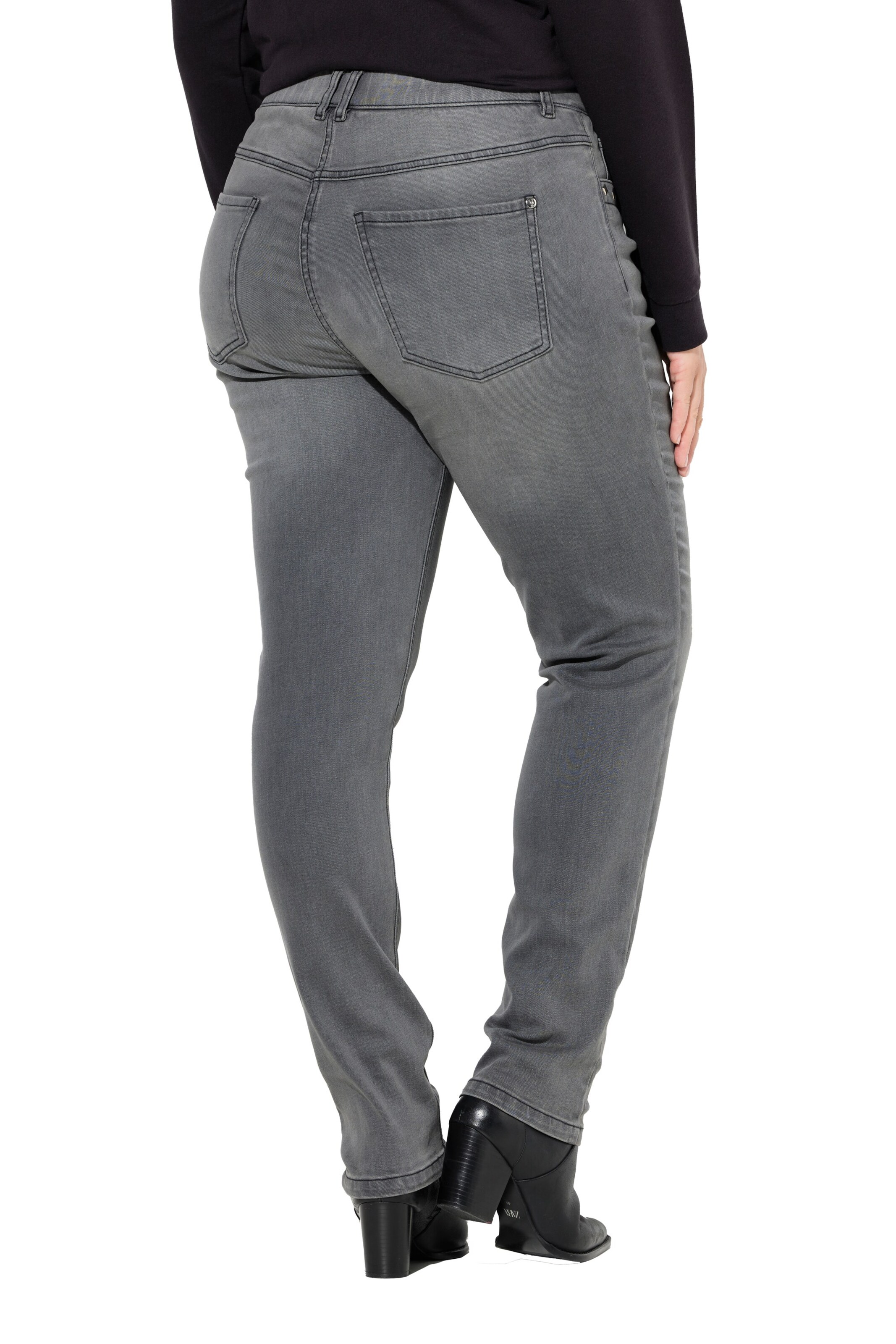 Ulla Popken Slimfit Jeans in Grijs