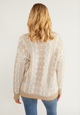 usha BLUE LABEL Knit Cardigan 'Lynnea' in Beige